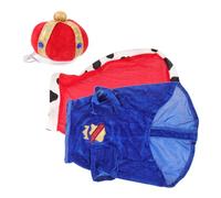 Luxshiny 1 Set Adorable Pet Cloak Set with Crown for Dogs Stylish Cape Outfit for Pets for Spring and Summer Activities Easy to Wear Reduces Shedding Hand Crafted Design