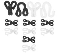 Luxshiny 10 Pairs Hook and Eye Closure Set Sewing Hooks Metal Buttons Easy to Use Rust-Resistant Assorted Color for Home DIY Embellishment and Sewing Projects