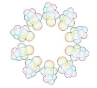 Luxshiny 10 Pcs Cloud Shape Acrylic Beads Bubbles Decor with Vibrant Shine and Resistant to Fading for Jewelry Making Bracelet DIY Accessories