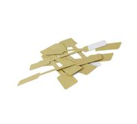 Luxshiny 100 Sheets Golden Kraft Paper Jewelry Marking Tags with Adhesive Backing Lightweight Square Pricing Tags for Quick and Easy Labeling on Shoes and Arts and Crafts in Clothing