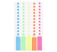 Luxshiny 1000pcs Pet Page Marker Sticky Tabs Exquisitely Crafted Assorted Colour Eye-catching Smooth Writing for Schools and Offices