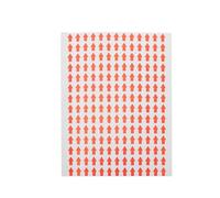 Luxshiny 1000pcs Red Arrow Indicator Stickers Copper Plate Adhesive, Easy to Remove and Convenient Practical Labels for Community Center and Gym Use