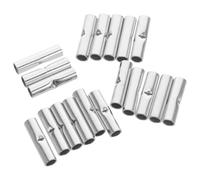 Luxshiny 100pcs Copper Crimp Butt Connector Tube Symmetrical Double-ended Design, Copper Material for Electrical Repair and Wire Splice in Industrial Environments and Ev Charging Stations