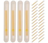Luxshiny 100pcs Fishing Glow Stick Holders Made of Sturdy Polyethylene with Flexible Attachment Design Easy to Carry for Freshwater Fishing at Lakes for Rod Tip Glow Sticks