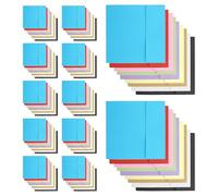 Luxshiny 100pcs Kraft Paper Envelopes Small Envelope 10 * 10cm Comfortable Touch Versatile Assorted Color for Deliver to Someone Postcard Cards