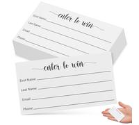 Luxshiny 100Pcs Multi-Use Blank Raffle Tickets and Voting Cards Made of Paper, Foldable Raffle Tickets for Corporate Events and Event Where Prizes Are Being Given Away