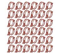 Luxshiny 100pcs Tomato Plastic Clamp Plant Clips for Gardening Brown Pp Material 1.57x1.18x0.39in Stem Clip Support Reusable Vine and Flower Vine Grafting Fixing Tool