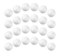 Luxshiny 100pcs White Polystyrene Balls 40mm Solid Foam Spheres for DIY Crafts, Can be Sanded and Cut, for Christmas and Wedding Decorations