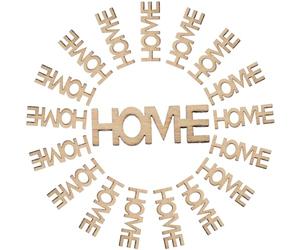 Luxshiny 100pcs Wooden Home Cutouts Blank Home Letter DIY Wood Letter Pieces Smooth Surface Unfinished Surface Khaki Color Unique Appearance for Decoration Scene Decorations