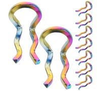 Luxshiny 10pcs Brake Caliper Circlip Disc Brake Pin Circlip Titanium Alloy Reduces Wear Quick Replacement for Professional Cyclists and Casual Riders Outdoor Cycling Downhill