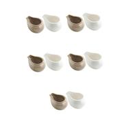 Luxshiny 10pcs Ceramic Milk Pitcher Milk Jug Ceramic Dispenser for Pouring Kettle Sauce Pitcher Gravy Boat for Cafe Maid Coffee Creamer
