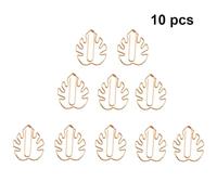 Luxshiny 10pcs Creative Tortoise Leaf Paper Clips Rose Gold Metal Bookmarks for Organizing Notes Photos Cartoon Clips for Office School Use
