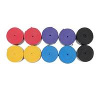 Luxshiny 10pcs Drumstick Anti-slip Sweat-absorbent Bands Non-slip Wraps for Electronic Drumsticks with Shockproof Fabric Tape Suitable for Drum Tennis Racket Grip