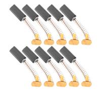 Luxshiny 10pcs Electric Motor Carbon Brushes Replacement 4x8x18mm for Rotary Tools and Continuous Sealing Machines Power Tool Carbon Brush Accessories