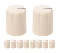Luxshiny 10pcs Guitar Effects Pedal Knobs Plastic Potentiometer Control Knobs for Electric Guitar Volume and Tone Adjustment Vintage Style