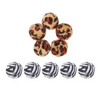 Luxshiny 10pcs Interactive Cat Balls Indoor Kitten Play Activity Exercise Training Made of Pp and Cotton Knitting Material Suitable for Playing and Exercise Random Color