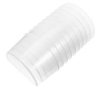 Luxshiny 10pcs Large Pigeon Feeder Water Cups Thickened Plastic Half-moon Food Bowls for Pigeon Cages Feeding and Watering Supplies