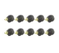 Luxshiny 10pcs Miniature Hedgehog Figurines Resin Garden Ornaments Small Hedgehog Statues for Micro Landscape Decoration and Homemade Craft Projects