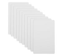 Luxshiny 10pcs Name Label DIY Membership Card PVC Plastic Tags Polished Creative Printable Multi-Purpose Cards for Shop Use