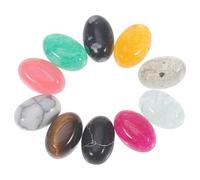Luxshiny 10pcs Natural Stones Cabochons Beads Flat Back Cabochons Creative Shape Beautiful Delicate Design for DIY Jewelry Making Crafts