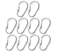 Luxshiny 10pcs Pendant Connection Buckle Necklace Pendant Clasps Silver Snap Bail Hook Easy to Turn on Or Off Connect A with The Chain for Jewelry Making and Decoration