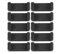 Luxshiny 10pcs Phone Holder Phone Tripod Mount Adapter Lightweight Sturdy Abs Material Black Compatible with Smartphone Travel Photography