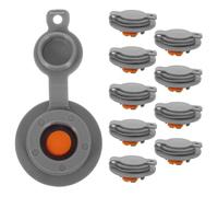Luxshiny 10pcs Replacement Valve Caps for Inflatable Ring Float and Camping Air Mattress, Lightweight Tpu Material Rapid Inflation Feature, for Travel and Camping Repair