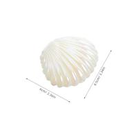Luxshiny 10pcs Seashell Candy Boxes Plastic Shell Favors with Vacuum Plating Technology Long Time Shine Nautical Candy Containers for Wedding and Bridal Showers