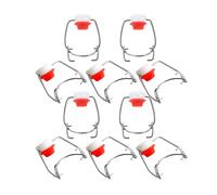 Luxshiny 10pcs Swing Top Bottle Caps with Easy Installation Leakproof Lids for Vinegar Bottles Stainless Steel Silicone Gaskets Airtight Closures for Craft Beer Brewing