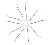 Luxshiny 10pcs Tablet Stylus Ropes Pen Anti Lost Lanyard Convenient Lanyard Strap String Nylon Pvc Material Spring Structure Keeps Pen Secure Easy Accessibility for Handwriting Black