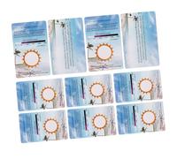 Luxshiny 10pcs UV Testing Cards Terrarium Testing Cards Pvc Material Easy to Carry Indoor Lighting Outdoor Activities