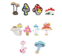 Luxshiny 10pcs Wear-Resistant Coat Patches Cartoon Delicate Shape Mixed Style Non-Woven Fabric Hot Melt Adhesive for DIY Decoration on Socks and Bags Assorted Style
