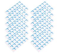 Luxshiny 12 Sheets Self-Adhesive Label Stickers Classified Sticker Red Blue Paper Adhesive Material Leaves No Trace Easy to Use DIY for Paper Plastic Bags