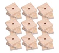 Luxshiny 120pcs Parrot Chew Wooden Blocks for Birds and Small Animals, Safe Natural Wood with Smooth Texture, for DIY Craft and Bird Cage Accessories, for Budgerigars and Cockatiels
