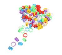 Luxshiny 120Pcs Poultry Leg Bands with Design Colorful Chicken Identification Rings for Ducks Turkeys Pigeons Open-ended Foot Rings for Versatile Farm Bird Tracking and Record Keeping