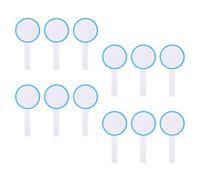 Luxshiny 12pcs Judges Scoreboard Score Board 9.8x7.1inch Lightweight Handheld Foam Anti-wear Material Practical White Boards for General Ball Games