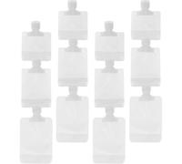 Luxshiny 12pcs Refillable Lotion Squeeze Bags with Good Sealing and Independent Bottom, Multi-Function Travel Liquid Pouches for Toiletries, Available in 30ml 50ml and 100ml Pet Pa Pe