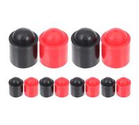 Luxshiny 12pcs Rubber Cue Tips Protectors for Pool Stick, Non-slip Texture End Caps, Billiard Cue Accessory for Competitive Use and Bag Storage, Sturdy Billiards Rod End Covers