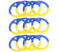 Luxshiny 12pcs Silicone Dog Tag Hoops Mute Rings for Pet Tag Noise Reduction Practical Dog Silencers with Random Colours to Protect and Silence Name Random Color