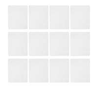 Luxshiny 12pcs White Sublimation Mouse Pads Blanks for Heat Transfer Printing Smooth Tracking Rubber Surface, Wear-resistant Material Suitable for DIY Heat Transfer Printing and Office