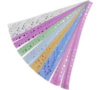 Luxshiny 140pcs Origami Paper Star Strips Assorted Color Paper Material Easy to Fold and Use Beautiful Cheerful Atmosphere Shape for Photo Backgrounds and DIY Projects