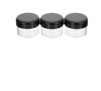 Luxshiny 15pcs 25ml Black Plastic Refillable Cream Jars with Tight Seal, Versatile Use for Travel Containers, Small Lotion Boxes, Practical Empty Cosmetic Storage Cases