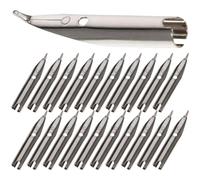 Luxshiny 15pcs Pen Nib Pen Tips Metal Replacement Nibs Easy to Use Workmanship for Adults Beginners Suitable for Office and Home Calligraphy Writing