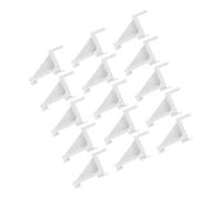 Luxshiny 15pcs White Plastic Refrigerator Shelf Clips with Firm Hold and Polished Surface, Sturdy Pe Material Cooler Shelf Support Hooks for Fridge and Freezer Organiser