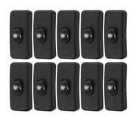 Luxshiny 16pcs Inline Lamp Switches for Electric Switch with Simple Installation Black Pp Material Suitable for Lamp Repairs and Bedside Use Modern Contemporary Look
