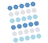 Luxshiny 180pcs DIY Decoration Kit Nautical Theme Decorations Wooden Safe Craft Embellishments Creative Nautical Style Assorted Colour for Scrapbook and Craft Projects Random Color