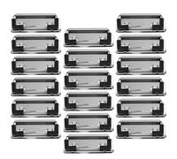 Luxshiny 18pcs Binder Folder Clip Metal Binder 3.5x1.5x0.8inch Reusable Simple Fresh Design for Organizing Documents in Stationery Bag Suitable for Students and Teachers