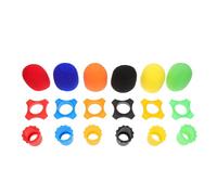 Luxshiny 18pcs Microphone Accessories Set with Foam Sponge Covers and Five-star Anti-roll Silicone Rings in 6 Colors for Mic Protection and Stability during Karaoke, Recording, and Stage