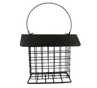 Luxshiny 1pc Outdoor Bird Feeder Metal Container Hanging Food Dispenser for Wild Birds Easy to Install Unique Rain Cover Durable Design for Long Term Use