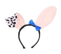 Luxshiny 1piece Dalmatian Dog Ears Headband for Adults Realistic Plush Animal Accessory for Halloween Cosplay and Daily Wear Flexible Design for and Fun